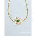 Hot Selling Jewelry S925 Silver Adjustable Bracelet Emeralds